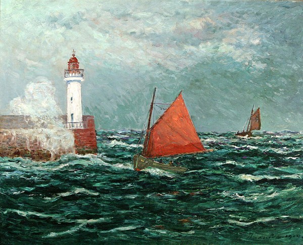 Fishing Boat at the Sea by Maxime Maufra